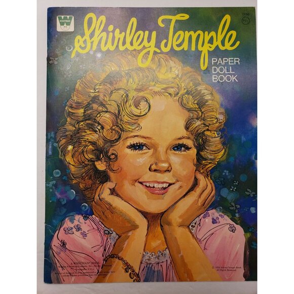 Shirley Temple Paper Dolls Unused 1976, Whitman Book Vintage unused - Picture 1 of 6
